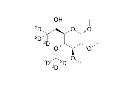 Methyl 2,3-dimethyl-4,6-di-D3-methyl-.alpha.,d-glucopyranoside