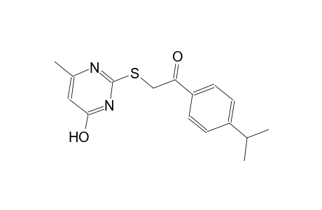 ethanone, 2-[(4-hydroxy-6-methyl-2-pyrimidinyl)thio]-1-[4-(1-methylethyl)phenyl]-