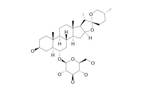 CHLOROGENIN-6-O-BETA-D-GLUCOPYRANOSIDE;(25R)-5-ALPHA-SPIROSTAN-3-BETA,6-ALPHA-DIOL-6-O-BETA-D-GLUCOPYRANOSIDE