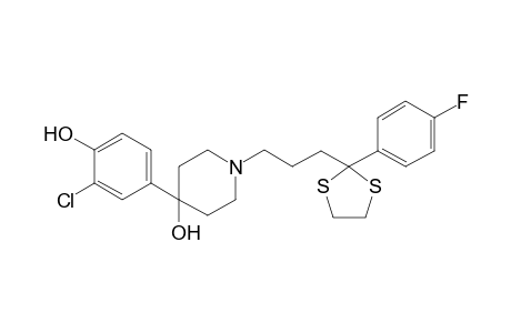 2-[3-[4-(3-Chloro-4-hydroxy-1-piperidyl]propyl]-2-(4-fluorophenyl)-1,3-dithiolane