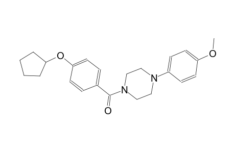 1-[4-(cyclopentyloxy)benzoyl]-4-(4-methoxyphenyl)piperazine