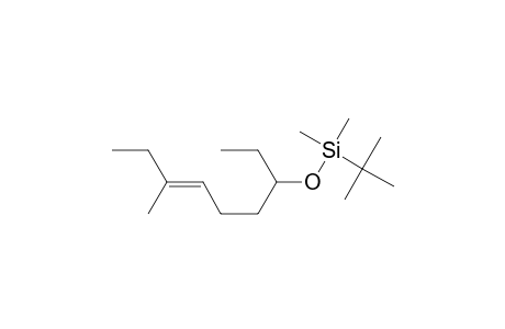 Silane, (1,1-dimethylethyl)[(1-ethyl-5-methyl-4-heptenyl)oxy]dimethyl-, (E)-(.+-.)-