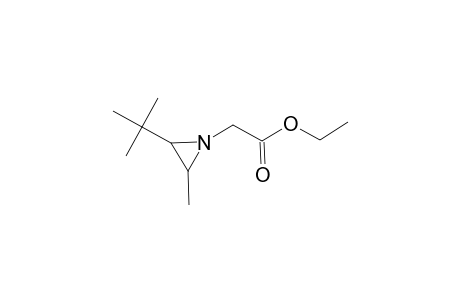 1-Aziridineacetic acid, 2-(1,1-dimethylethyl)-3-methyl-, ethyl ester, trans-