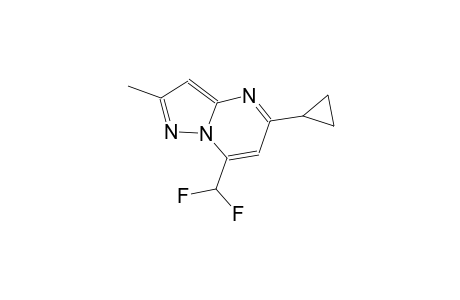 5-cyclopropyl-7-(difluoromethyl)-2-methylpyrazolo[1,5-a]pyrimidine