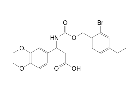 N-{[(2-bromo-4-ethylbenzyl)oxy]carbonyl}-3-(3,4-dimethoxyphenyl)-beta-alanine