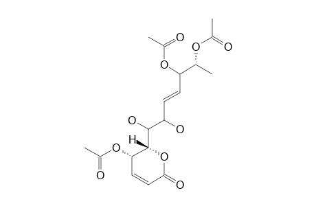 SYNARGENTOLIDE-C;6R-[5,6S-DIACETYLOXY-1,2-DIHYDROXY-3E-HEPTENYL]-5S-ACETYLOXY-5,6-DIHYDRO-2H-PYRAN-2-ONE