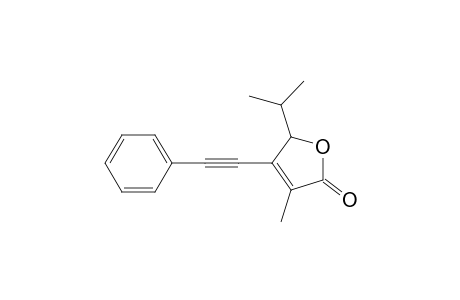 3-Methyl-5-(1-methylethyl)-4-(phenylethynyl)furan-2(5H)-one