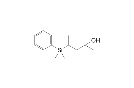 4-Dimethyl(phenyl)silyl-2-methylpentan-2-ol