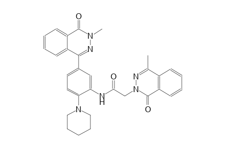 N-[5-(3-methyl-4-oxo-3,4-dihydro-1-phthalazinyl)-2-(1-piperidinyl)phenyl]-2-(4-methyl-1-oxo-2(1H)-phthalazinyl)acetamide