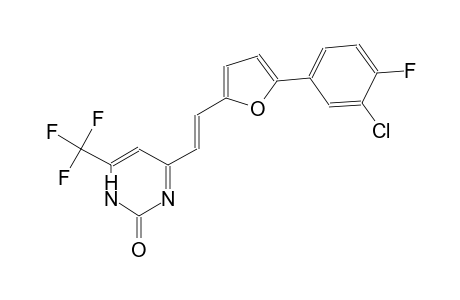 2(1H)-pyrimidinone, 4-[(E)-2-[5-(3-chloro-4-fluorophenyl)-2-furanyl]ethenyl]-6-(trifluoromethyl)-
