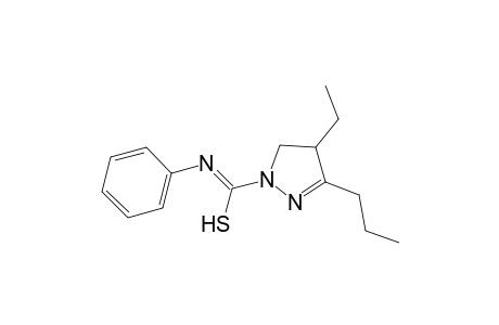 2-Pyrazoline-1-carboxanilide, 4-ethyl-3-propylthio-