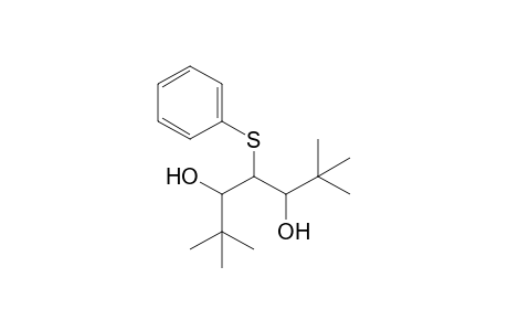 2,2,6,6-Tetramethyl-4-phenylsulfanyl-3,5-heptanediol
