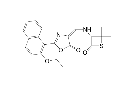 (3R)-2-[(2-Ethoxy-1-naphthyl)-5-oxo-4,5-dihydrooxazol-4-ylidenemethylamino]-4,4-dimethylthietan-2-one