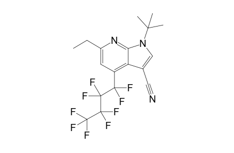 1-tert-Butyl-6-ethyl-4-(nonafluorobutyl)-1H-pyrrolo[2,3-b]pyridine-3-carbonitrile