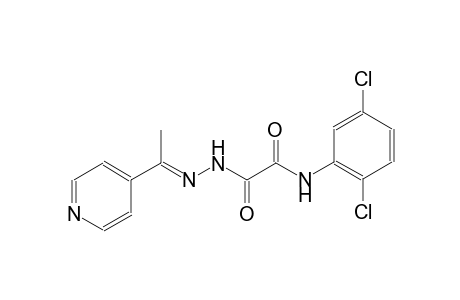 N-(2,5-dichlorophenyl)-2-oxo-2-{(2E)-2-[1-(4-pyridinyl)ethylidene]hydrazino}acetamide