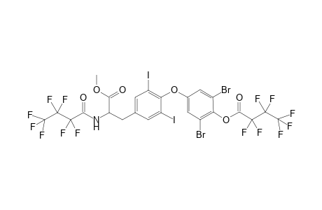 L-Tyrosine, O-[3,5-dibromo-4-(2,2,3,3,4,4,4-heptafluoro-1-oxobutoxy)phenyl]-N-(2, 2,3,3,4,4,4-heptafluoro-1-oxobutyl)-3,5-diiodo-, methyl ester