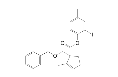 (2-iodanyl-4-methyl-phenyl) 2-methyl-1-(phenylmethoxymethyl)cyclopent-2-ene-1-carboxylate