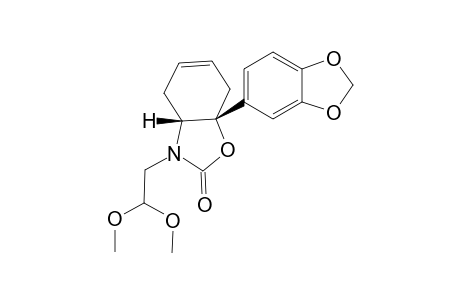 (3aR,7aR)-3-(2,2-Dimethoxyethyl)-7a-(3,4-methylenedioxyphenyl)-3a,4,7,7a-tetrahydrobenzooxazol-2-one