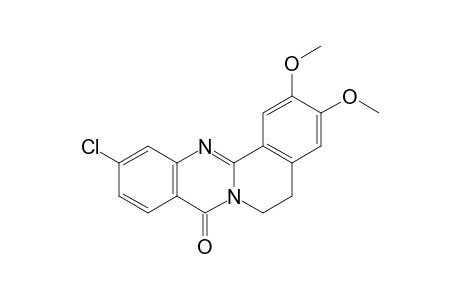 11-chloranyl-2,3-dimethoxy-5,6-dihydroisoquinolino[1,2-b]quinazolin-8-one