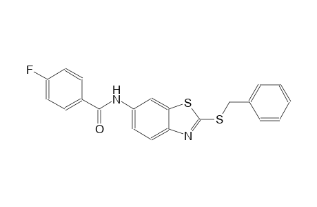 N-[2-(benzylsulfanyl)-1,3-benzothiazol-6-yl]-4-fluorobenzamide