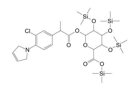 Pertrimethylsilylated pirprofen glucuronide