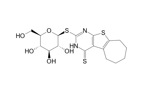 2-(.beta.-D-Glucopyranosylthio)-6,7,8,9,10-pentahydrocycloheptathieno[2,3-d]-pyrimidine-4-thione