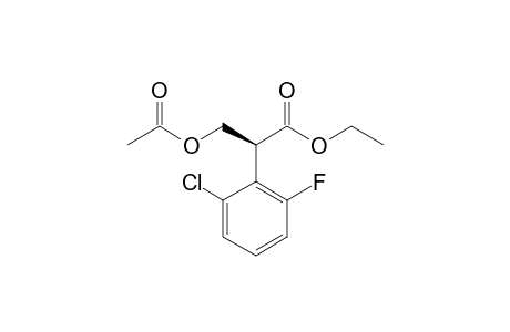(S)-(-)-3-Acetoxy-2-(6-fluoro-2-chlorophenyl)propionic acid ethyl ester