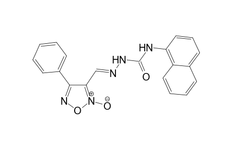 1-(4'-Phenyl-1',2',5'-oxadiazol-4'-yl)methylidene]-4-(1"-naphthyl)-semicarbazide - N(2)-Oxide