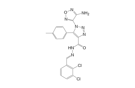 1-(4-amino-1,2,5-oxadiazol-3-yl)-N'-[(E)-(2,3-dichlorophenyl)methylidene]-5-(4-methylphenyl)-1H-1,2,3-triazole-4-carbohydrazide