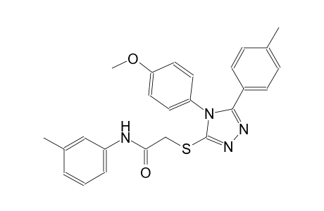 2-{[4-(4-methoxyphenyl)-5-(4-methylphenyl)-4H-1,2,4-triazol-3-yl]sulfanyl}-N-(3-methylphenyl)acetamide