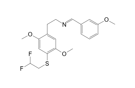 N-(2-(4-((2,2-Difluoroethyl)thio)-2,5-dimethoxyphenyl)ethyl)-1-(3-methoxyphenyl)methanimine