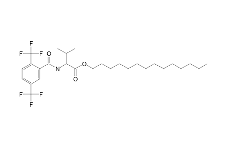 L-Valine, N-(2,5-ditrifluoromethylbenzoyl)-, tetradecyl ester