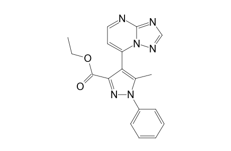 Ethyl 4-([1,2,4]triazolo[1,5-a]pyrimidin-7-yl)-5-methyl-1-phenyl-1H-pyrazole-3-carboxylate