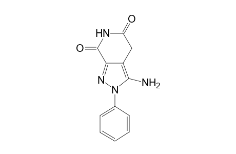 2H-Pyrazolo[3,4-c]pyridine-5,7(4H,6H)-dione, 3-amino-2-phenyl-