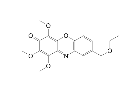 3H-Phenoxazin-3-one, 8-(ethoxymethyl)-1,2,4-trimethoxy-