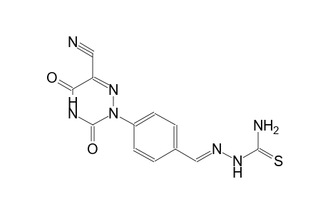 2-(4-{(E)-[(aminocarbothioyl)hydrazono]methyl}phenyl)-3,5-dioxo-2,3,4,5-tetrahydro-1,2,4-triazine-6-carbonitrile