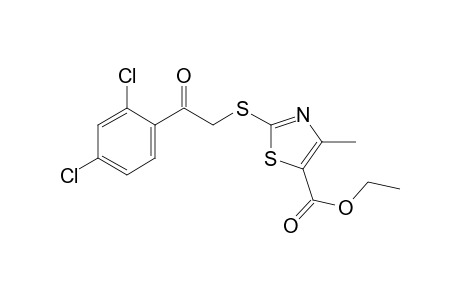 2-[(2,4-dichlorophenacyl)thio]-4-methyl-5-thiazolecarboxylic acid, ethyl ester