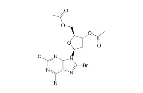 6-AMINO-8-BROMO-2-CHLORO-9-(2'-DEOXY-3',5'-DI-O-ACETYL-BETA-D-ERYTHRO-PENTOFURANOSYL)-9H-PURINE