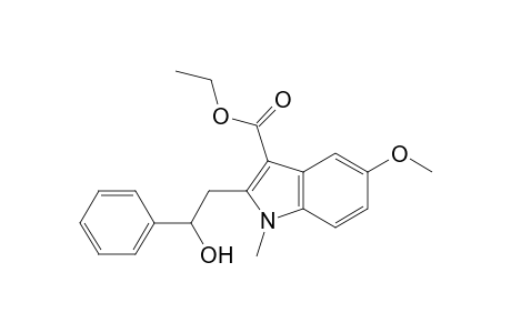 1H-Indole-3-carboxylic acid, 2-(2-hydroxy-2-phenylethyl)-5-methoxy-1-methyl-, ethyl ester