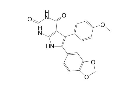 1H-pyrrolo[2,3-d]pyrimidine-2,4(3H,7H)-dione, 6-(1,3-benzodioxol-5-yl)-5-(4-methoxyphenyl)-