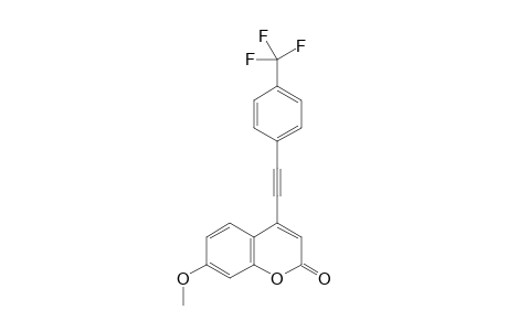 7-methoxy-4-((4-(trifluoromethyl)phenyl)ethynyl)-2H-chromen-2-one