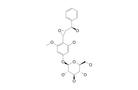 TRIFOCHALCANOLOSIDE-I;2-METHOXY-4,6-DIHYDROXY-ALPHA'-CHALCANOL-ALPHA,BETA-EPOXIDE-4-O-BETA-D-GLUCOPYRANOSIDE