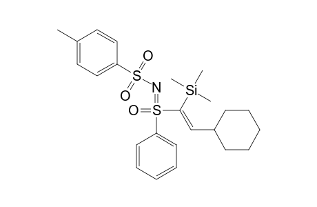S-Phenyl-S-[(E)-1-trimethylsilyl-2-cyclohexylethenyl]-N-(toluene-p-sulfonyl)sulfoximine