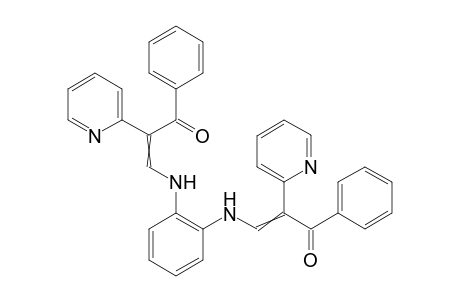 3,3'-(1,2-phenylenebis(azanediyl))bis(1-phenyl-2-(pyridin-2-yl)prop-2-en-1-one)