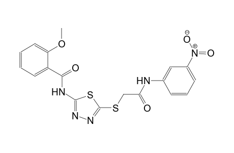 2-methoxy-N-(5-{[2-(3-nitroanilino)-2-oxoethyl]sulfanyl}-1,3,4-thiadiazol-2-yl)benzamide