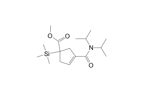 3-(diisopropylcarbamoyl)-1-trimethylsilyl-cyclopent-3-ene-1-carboxylic acid methyl ester