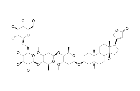 DIGITOXIGENIN-3-O-[BETA-D-GLUCOPYRANOSYL-(1->6)-BETA-D-GLUCOPYRANOSYL-(1->4)-BETA-D-CYMAROPYRANOSYL-(1->4)-BETA-D-CYMAROPYRANOSIDE]