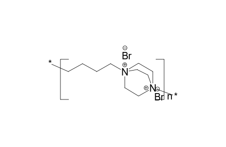 Poly[tetramethylene-1,4-diazabicyclo(2.2.2)octane dibromide]