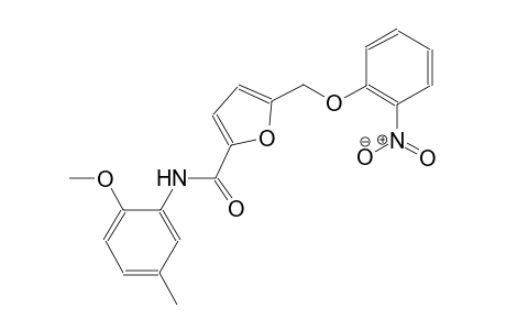N-(2-methoxy-5-methylphenyl)-5-[(2-nitrophenoxy)methyl]-2-furamide