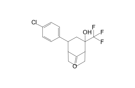 2-Hydroxy-4-(4-chlorophenyl)-2-trifluoromethyl-bicyclo[3.3.1]nonan-9-one